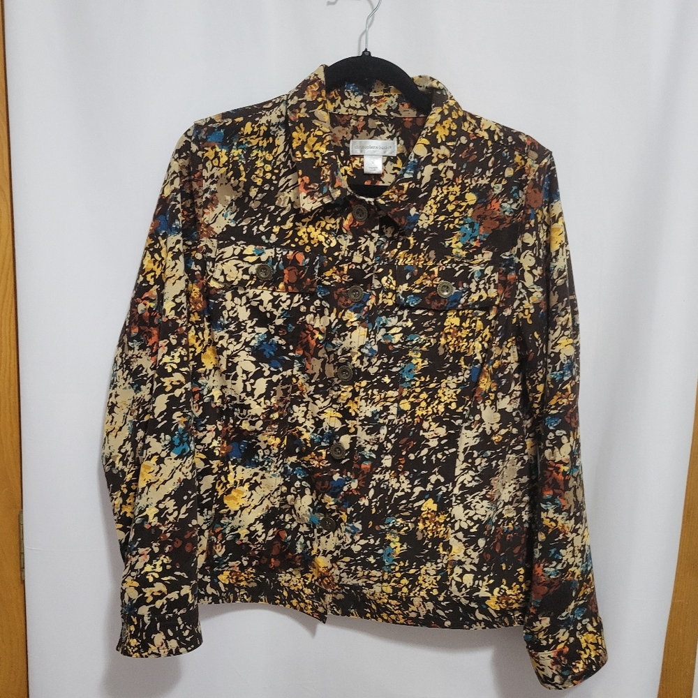 Christopher & Banks Multicolor Print Jacket. Size L